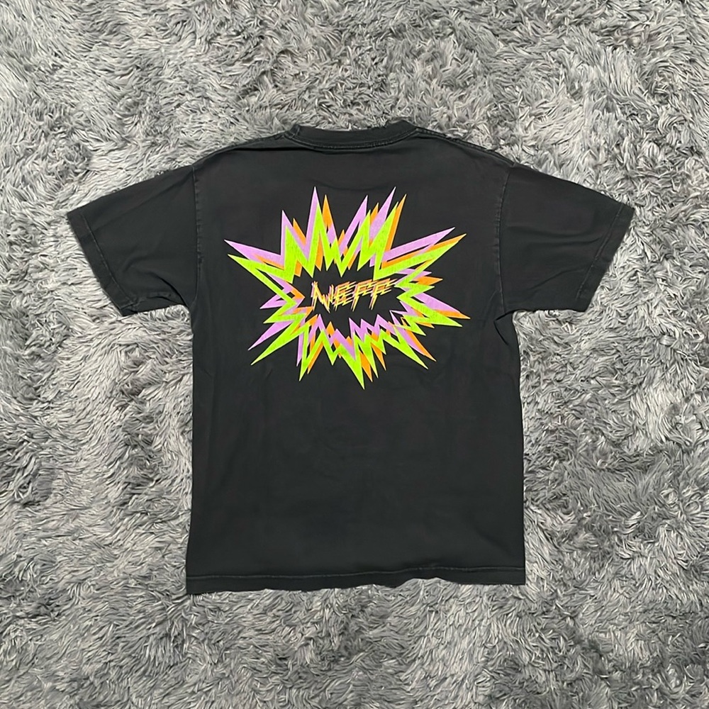 Vintage Neff Y2K Logo New York Graphic Tee T shirt Size Medium